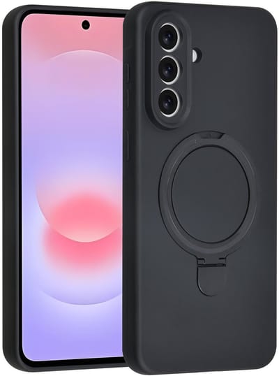 TUNIQ telefoonhoesje voor Samsung Galaxy A57 - MagSafe met ringhouder - Zwart