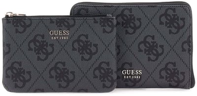 Guess Berta sieraden organizer en paspoort/pennenetui coal logo