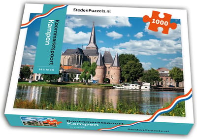 StedenPuzzels.nl - Koornmarktspoort Kampen - Puzzel van 1000 stukjes - 50x70 cm