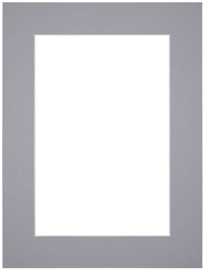 Passe-Partout Fotomaat 60x90 cm - Lijstmaat 68x98 cm - Grijs - Museumkarton - Fotolijst niet inbegrepen