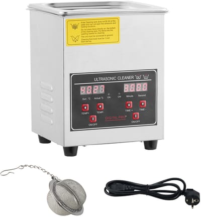 Ultrasoonreiniger 60W met verwarming en timer, reinigingsapparaat voor juwelen