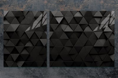 TMK ArtDeko - Snijplank en Beschermer - 100x52 cm - Zwart - Glas