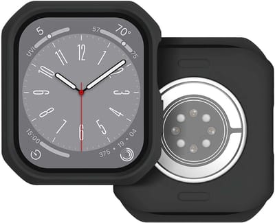 Itskins, Hoesje geschikt voor Apple Watch 38-40mm - Hybrid Solid R Versterkt & 100% Gerecycled Plastic, Zwart