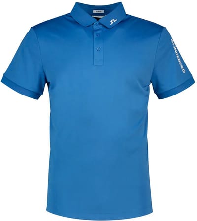 J.lindeberg Tour Tech Slim Fit Korte Mouw Poloshirt Blauw L Man