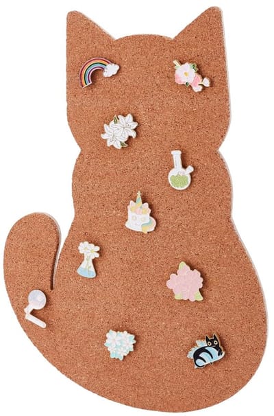 Prikbord, kurkbord, doe-het-zelf kattenmotief, prikbord, kurk, voor wandmontage, kurkbord voor het opbergen van broches, reversspeldjes, kantoor, thuis, school, bruiloftsdecoratie, 30