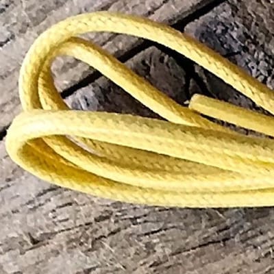 60cm Gele wax veter van het Italiaanse modemerk CIAC - Old England 2.5 mm dik