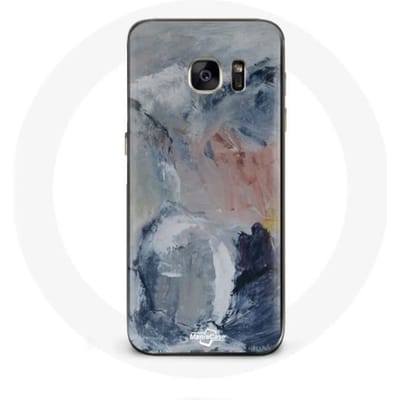 Samsung Galaxy S7 hoesje Grijze abstracte textuurachtergrond grijs