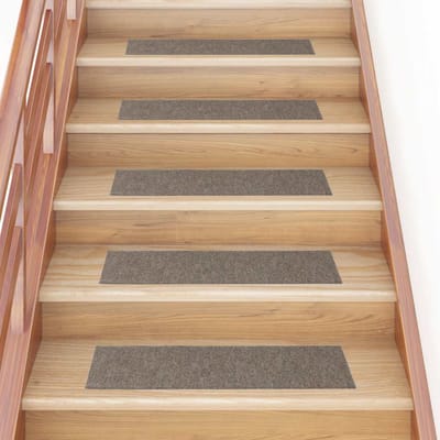 vidaXL - Trapmatten - zelfklevend - 30 - stuks - 76x20 - cm - beige - rechthoekig
