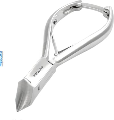 MEDLUXY® - Nageltang - Koptang - bek Rond 'Full Moon' - 14 cm - 21 mm - Satin - Slim (Kopknipper, Dwarssnittang, Nagelknipper) [MP0209]