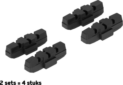 Magura Compatibele Remblokken - 2 Sets (4 Stuks) - Hydraulische Velgremmen 50mm - Voor Magura HS33 & HS11 - Stadsfiets & Mountainbike - Zwart
