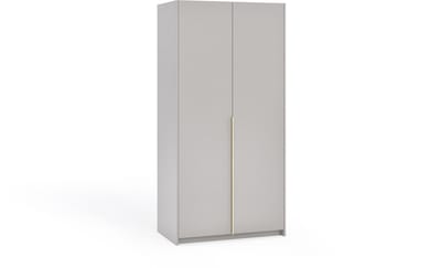 Kledingkast Apollonia zonder Spiegel 100 x 204 cm (kasjmier, gouden handgrepen)