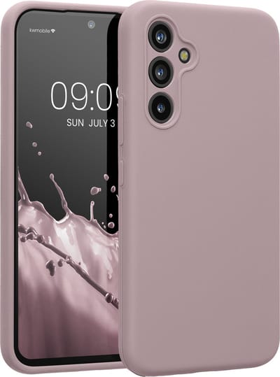 kwmobile telefoonhoesje geschikt voor Samsung Galaxy A54 5G - TPU backcover met siliconen coating - Smartphone case in lila wolk