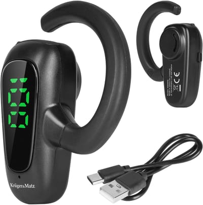 Krüger&Matz K18 - Draadloze Bluetooth Hoofdtelefoon - Ergonomisch - Bluetooth 5.2 - Lange Gesprekstijd