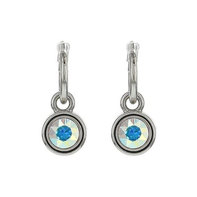 Biba Oorhangers zilver met steen AB