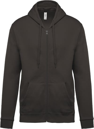 Kariban Sweater met rits en capuchon K479 - Dark Grey - S