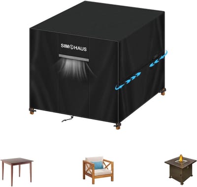 Waterdichte Beschermhoes voor Vierkante Tuinmeubelen – 180x180x90cm, UV-Bestendig & Winddicht