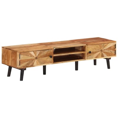 vidaXL - Tv-meubel - 145x35x35 - cm - massief - acaciahout