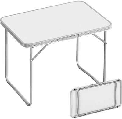 Campingtafel - 2 stuks - 70x68,5x50 cm - wit
