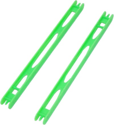 2x Tuigen - winder - plank - rekje - dobber 20cm - groen - vissen