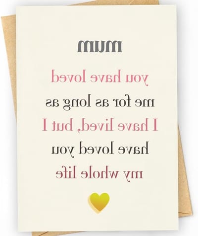 Dailygoods- Verjaardagskaart voor Mama - Moederdagkaart - Wenskaart - Cadeau voor Moeder - Lege Kaart - 15 cm x 10 cm