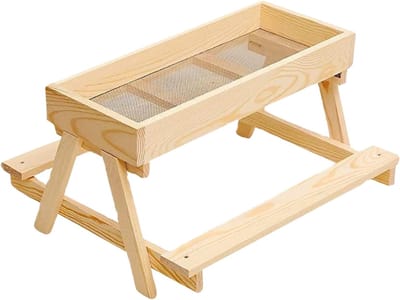 Gevogelte voerstation - Voederautomaat - Voederen dieren - Pedaalmechanisme - 41 x 25 cm - Niet gespecificeerd
