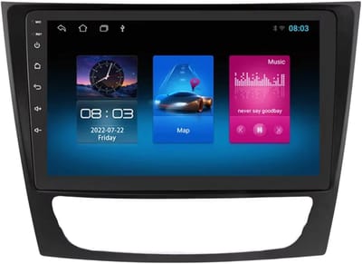 Autoradio met bluetooth - Carplay - Voor Mercedes Benz E Klasse W211 E300 E350 E240 - Geschikt voor Apple en Android - Stereo - Navigatie - Navigatiesysteem auto - 1GB 16GB