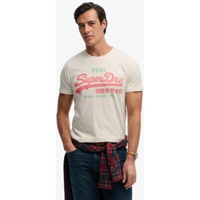 Superdry Vintage Logo Classic T-shirt White Grootte: Xxxl