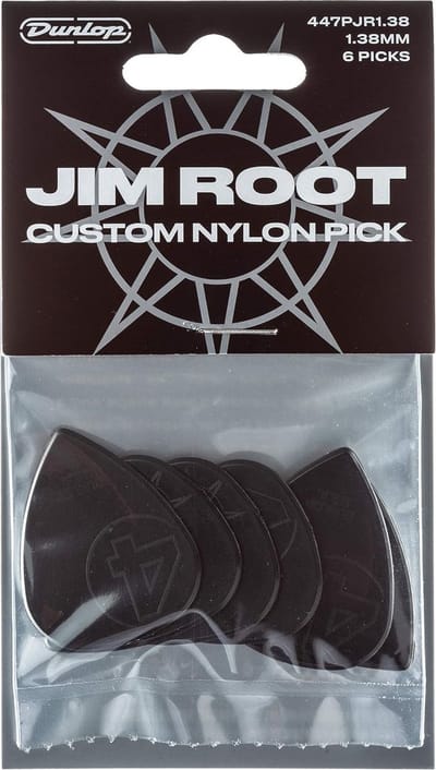Jim Dunlop Jim Root Signature - Plectrums - Nylon Jazz III - 1,38 mm - Player's Pack 6 Stuks