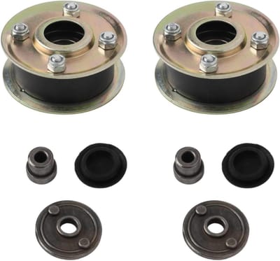 Maaier Katrol Kit - Reserveonderdelen Grasmaaier - Gazononderhoud - Robuuste Metaalconstructie - 2 Sets - Zilverkleurig