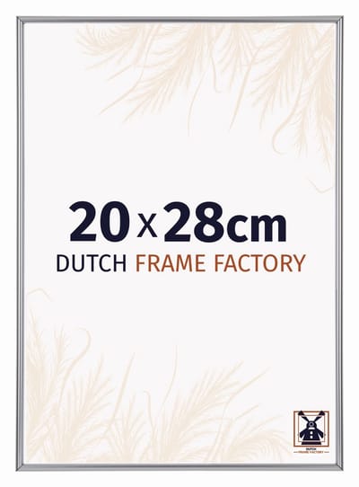 Fotolijst 20x28 cm - Kunststof - Zilver Hoogglans - Angers