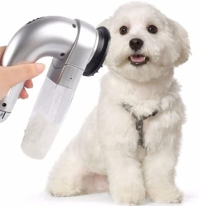 Huisdierhaarverwijderaar - Multifunctionele stofzuigerborstel voor honden en katten - Verzamelt automatisch haar - Reinigt meubels van huisdieren - Hulpmiddel voor het huishouden van kleding - Geschikt voor huisdieren, meubels en kleding - Zilver