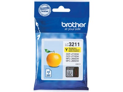Originele Brother inktcartridge LC-3211Y, enkele verpakking, geel