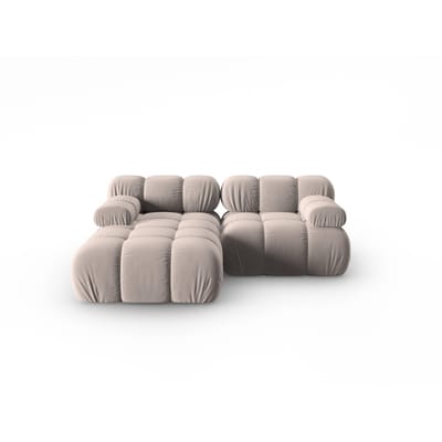 Modulaire-3-zitshoekbank Tropea links velvet | Milo Casa