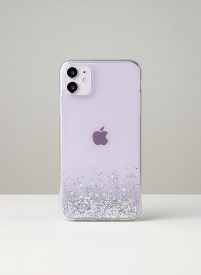 Iphone 14 telefoonhoesje met glitters