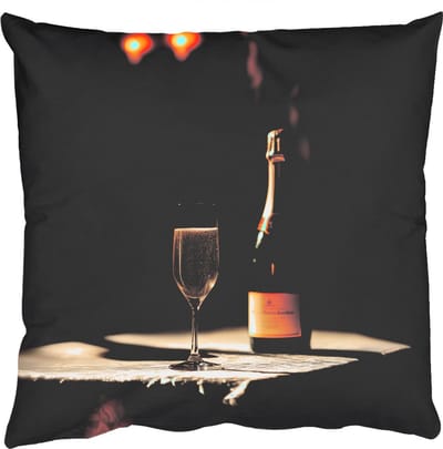 Sierkussens - Kussentjes Woonkamer - 50x50 cm - Prosecco - Bubbels - Sfeervol - Drank