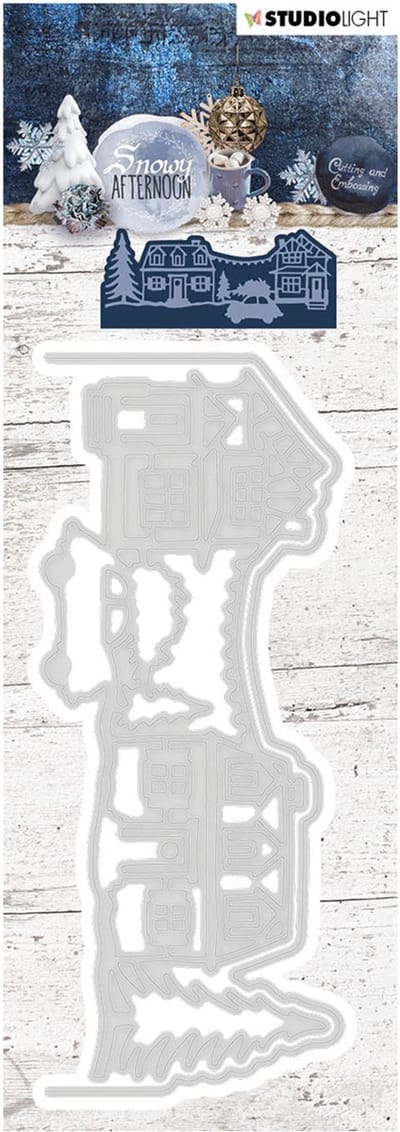 Studio Light Embossing Die 54x132 mm, Snowy Afternoon nr 221 (STENCILSA221)