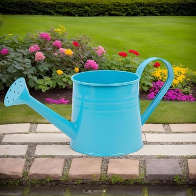 Tuingieter, 1 l lange uitloop metaal, bloemenkruik, slanke spoout plant gietpot, decoratieve metalen wateering emmer | Ideaal voor binnen planten buiten tuinieren balkon patio planten verzorging