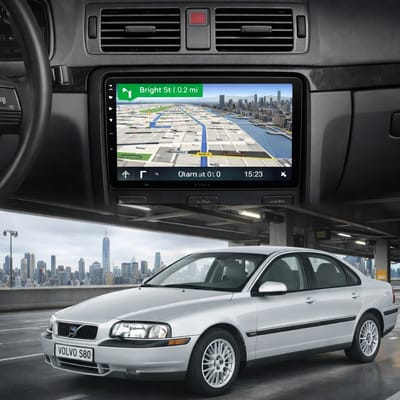 ADIVOX T1 9 inch geschikt voor Volvo S80 1998-2005 Android 15 CarPlay/Auto/WiFi/RDS/DSP/DAB+