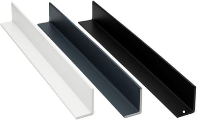 Aluminium Hoekprofiel - Metaal L-profiel - Afwerking projecten - Gepoedercoat mat - 150 cm - Zwart