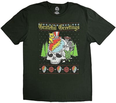Grateful Dead - Grateful Greetings Heren Tshirt - S - Groen
