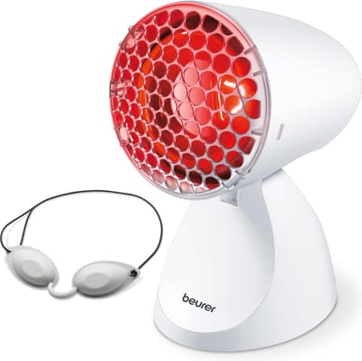 Infraroodlamp voor verlichting van verkoudheid en spierspanning - 5 hellingsniveaus, inclusief beschermbril
