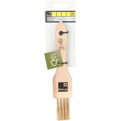 Sencys Platte Staalborstel Messing