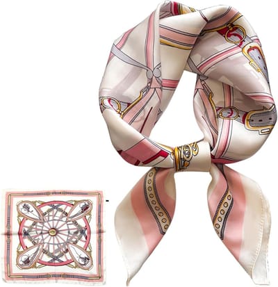 Elegante Zijden Sjaal voor Dames, Lichtgewicht Bandana en Neckerchief, Perfect als Cadeau voor Vrouwen