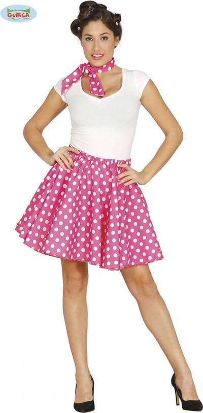 Fiestas Guirca - Pin-Up set roze - L (42-44) - Carnavalskleding - Carnaval - carnavalskleding 2027 - Carnaval kostuum