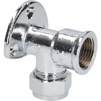 Sanivesk Knel Muurplaat 15mm X 1/2"f Chr.