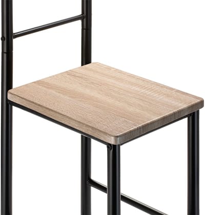 Kledingrek JIVO, set van 2 - Zwart/Sonoma-eik