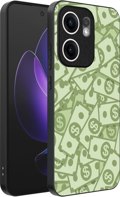 Smartphonica Telefoonhoesje Geschikt voor Oppo Reno 13F met Geld Opdruk - TPU Backcover Case With Money Design geschikt voor Oppo Reno 13F