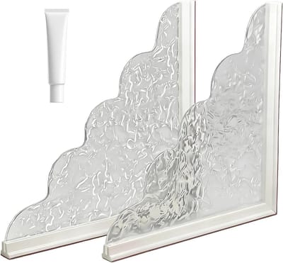 Badkuip Spatbeschermer - Waterkering Douche - Badkamer Droog Houden - Zelfklevende Rand - 28 x 28 x 1.8 cm - null