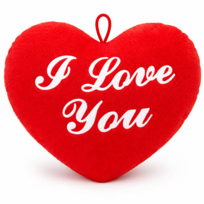 Topknuffels® I Love You Rood Hart Pluche Knuffel 20 cm - Valentijnsdag Moederdag - Liefde Knuffels - Cadeau Vrouw - Hartje Knuffeltje - Ik Hou van Jou