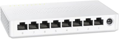 RWB® Interner Splitter - Internet Splitter Verdubbelaar - Internet Splittervan 1 Naar 2 - Wit - 15cm x 9cm x 3cm